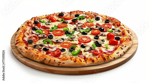 Supreme Pizza with a Rich Variety of Toppings