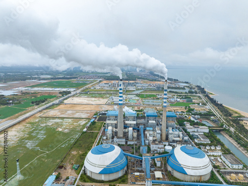 Yulinzhou Refinery in Dongfang City, Hainan, China photo