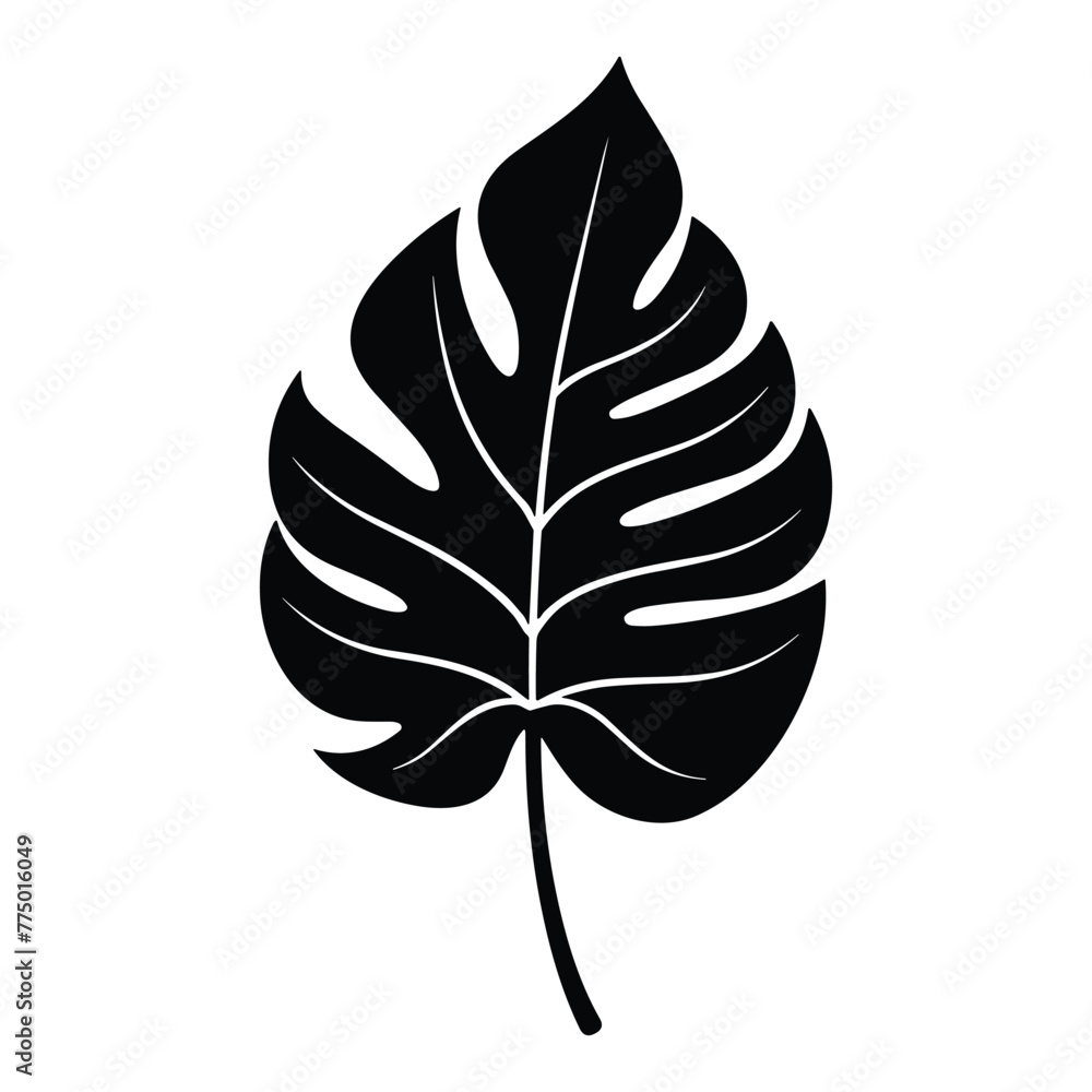 palm banana leaf silhouette vector. palm banana leaf silhouette vector.