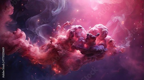 abstract pink smoke background