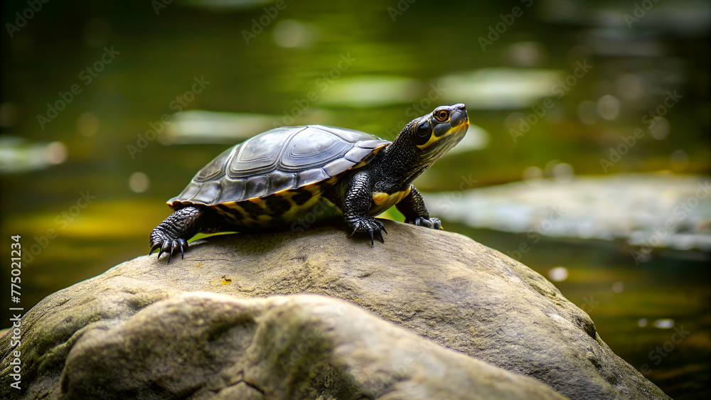 Turtle on the rock Turtle on the rock