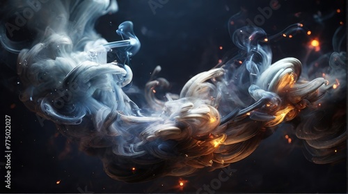 background with smoke photo