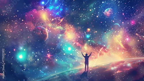 Embracing the Cosmos - Law of Attraction Visualization