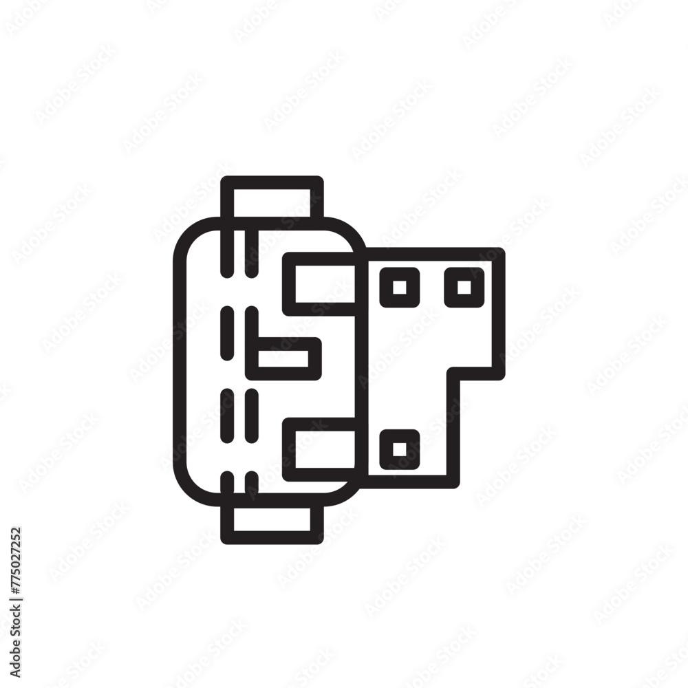 Creative Fashion File Line Icon Creative Fashion File Line Icon