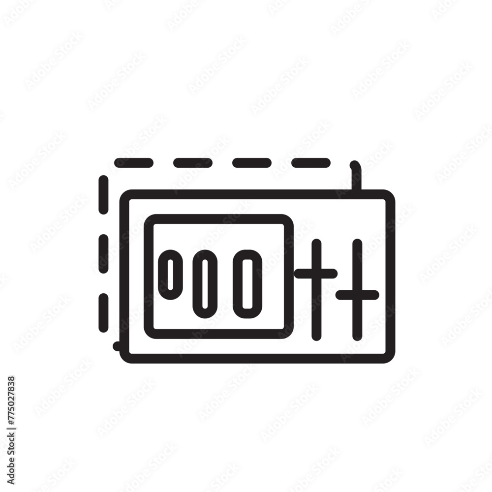 Controller Design Midi Line Icon Controller Design Midi Line Icon