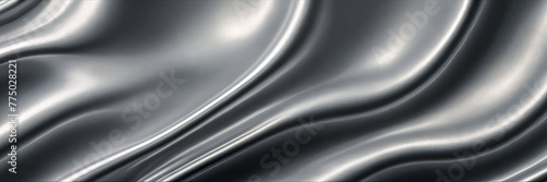 Illuminating the Sublime Harmony of Abstract Blurry Gradient Fluids on Silver Backgrounds