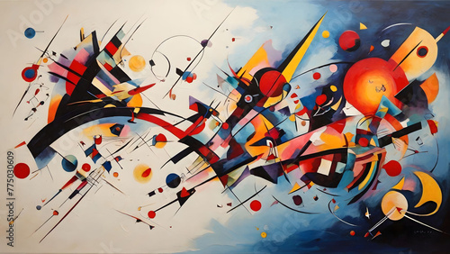 Free interpretation of a painting by the famous Russian painter, motion graphic.