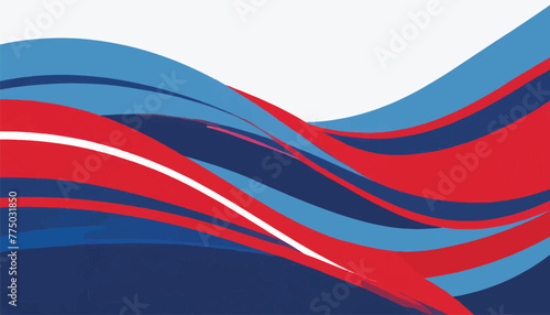 Abstract Wave Backgrounds in Blue and Red for Wallpaper Designs