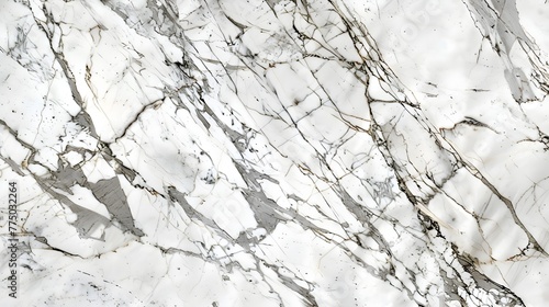 Exquisite White Marble Texture with Subtle Gray Veins Showcasing Natural Elegance and Smooth Surface photo