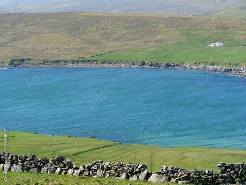 Slika na platnu Beautiful landscape in Shetland, Lerwick, Scotland
