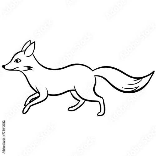 Fototapeta Naklejka Na Ścianę i Meble -  illustration of a fox