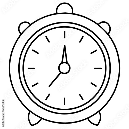 clock isolated on white