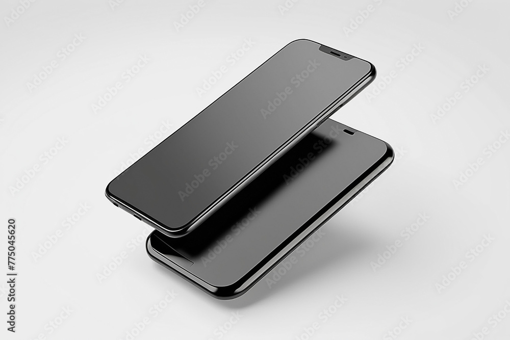 Smart phone in white background Smart phone in white background