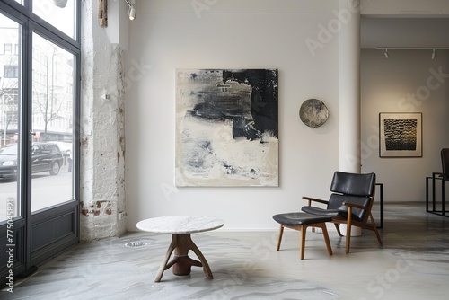 Minimal Scandinavian Living room mockup