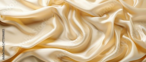 Silky cream background with waves