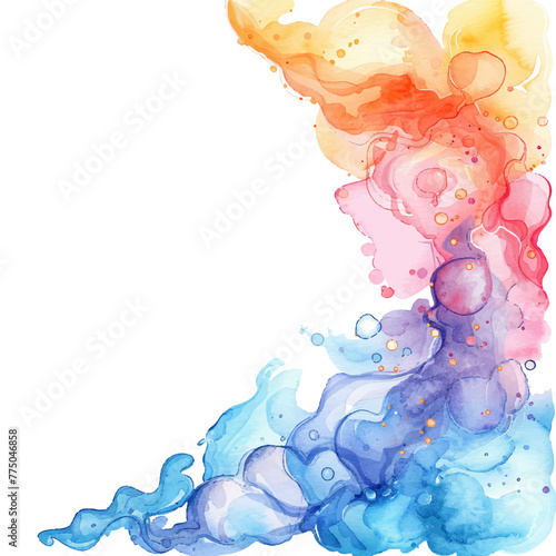abstract splash watercolour vector illustration for background