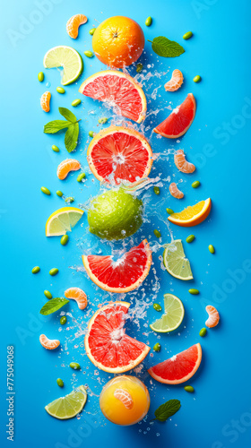 Tangy invigoration  droplets shimmer  inviting you to taste the bright  energizing essence of orange juice.