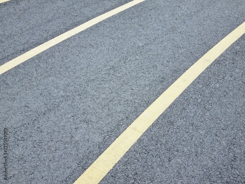 Asphalt road with lines