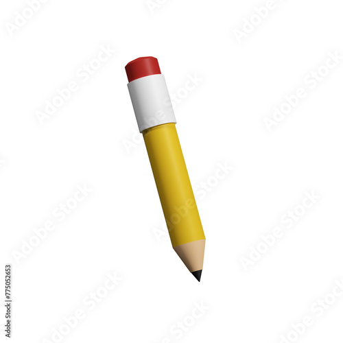 3d simple pencil