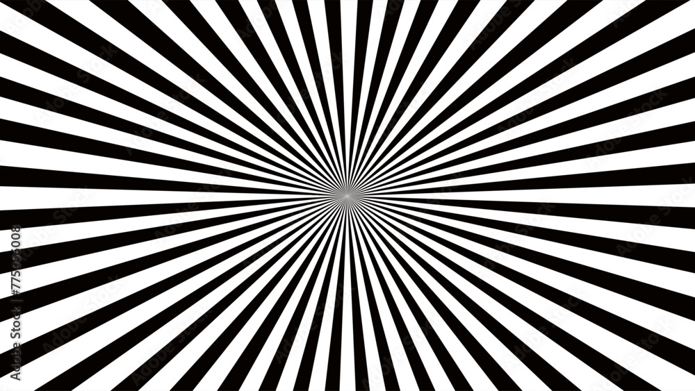 Black and white sunburst background Black and white sunburst background