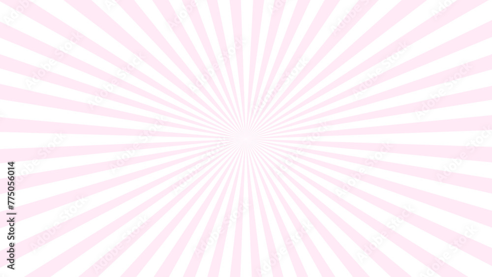 Pink and white background with sunburst Pink and white background with sunburst
