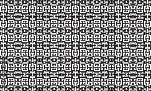 Embrace timeless elegance with this captivating black and white geometric pattern. Perfect for adding sophistication to your designs.