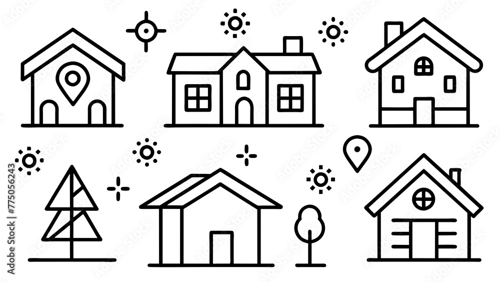 Set Of Real State Icon, Vector Real Estate Symbols, Professional Graphic Resource