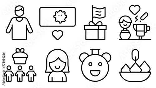 Set Of Parenting Icons