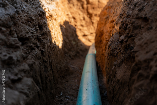 Pipe in the soil