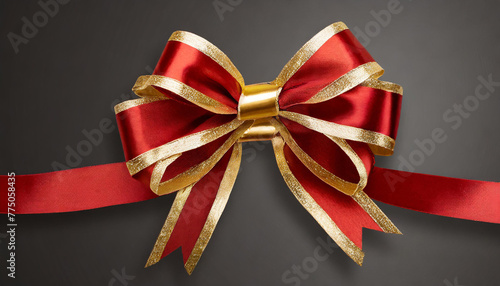 red bow on a black background (ID: 775058435)