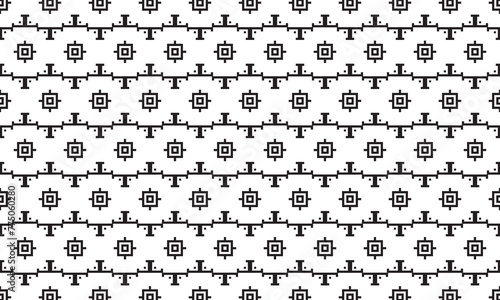 Embrace timeless elegance with this captivating black and white geometric pattern. Perfect for adding sophistication to your designs.