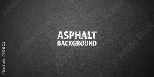 Asphalt road texture, concrete highway surface. Pattern with grainy structure, grunge stone background. Vector illustration