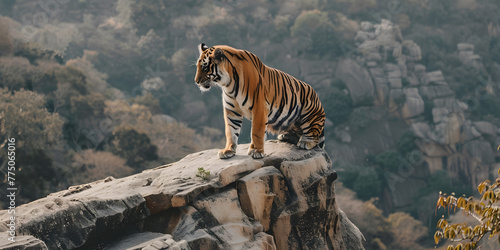 Tigre na paisagem da selva photo