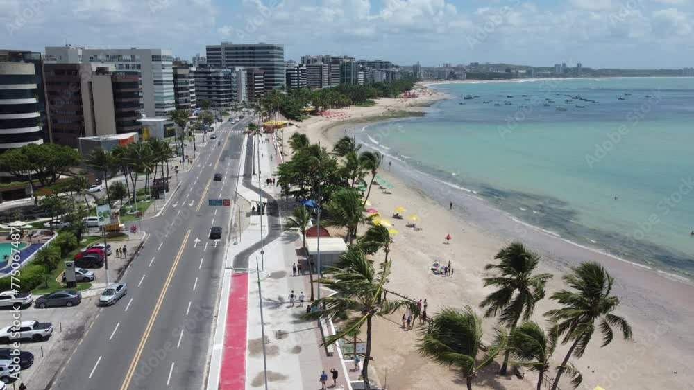 Orla da praia de Pajuçara em Maceió, Alagoas Orla da praia de Pajuçara em Maceió, Alagoas
