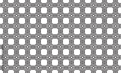 Embrace timeless elegance with this captivating black and white geometric pattern. Perfect for adding sophistication to your designs.