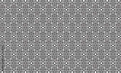 Embrace timeless elegance with this captivating black and white geometric pattern. Perfect for adding sophistication to your designs.