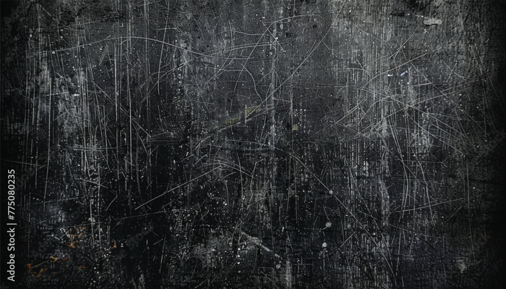 Obraz premium Old black background. Grunge texture. Blackboard Chalkboard Concrete.
