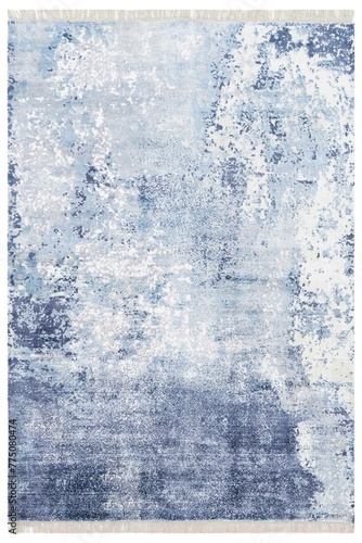 Photos of colorful machine-made carpet on a white background