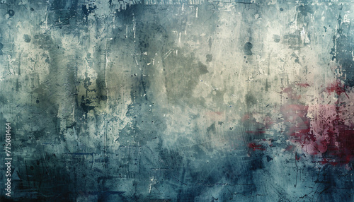 abstract painting background or texture. A wall adorned with a metallic blue texture that mimics the night sky, set against a lemon yellow backdrop.