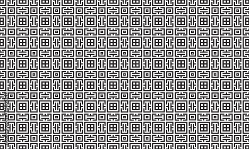 Embrace timeless elegance with this captivating black and white geometric pattern. Perfect for adding sophistication to your designs.