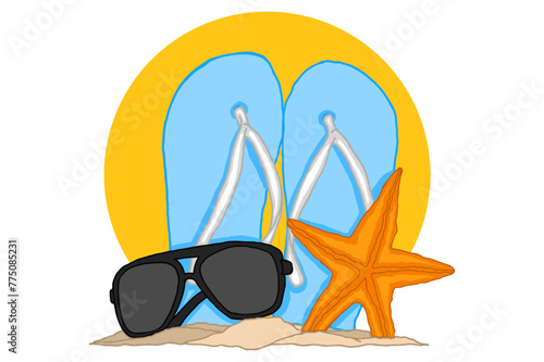 Summer Beach Item Vector