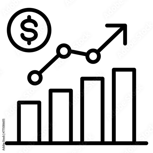 Revenue Icon Element For Design