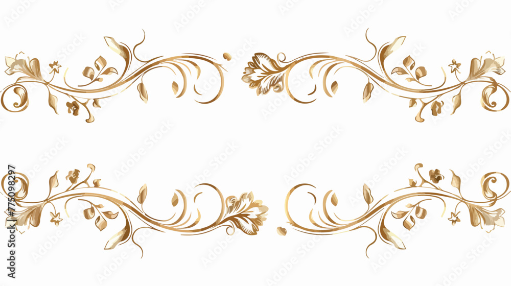 Decorative ruled vector frame material flat vector isolated