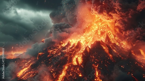 awe-inspiring power of a volcanic eruption