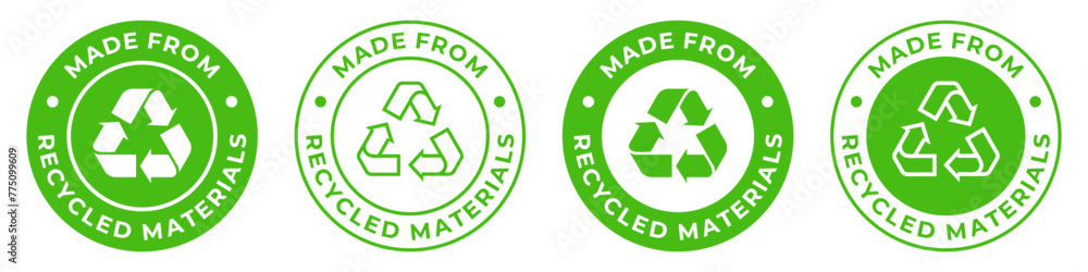 Made from recycled materials icon Made from recycled materials icon