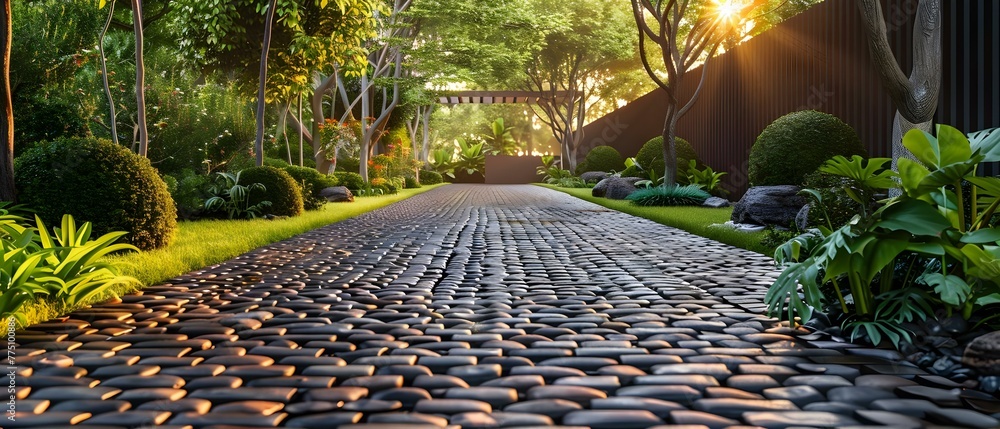 Permeable drivewaywalkway allows water drainage ecofriendly option for ...