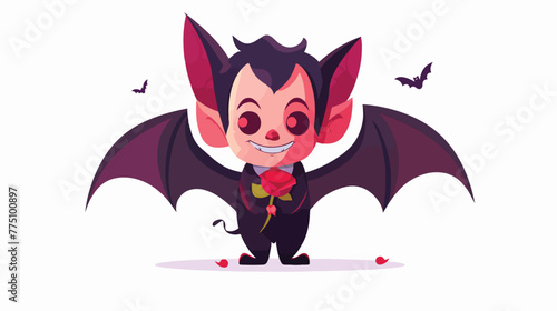 Fairytale character magic creature cute elf-vampire 