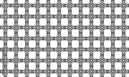 Embrace timeless elegance with this captivating black and white geometric pattern. Perfect for adding sophistication to your designs.