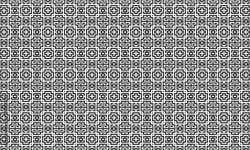 Embrace timeless elegance with this captivating black and white geometric pattern. Perfect for adding sophistication to your designs.