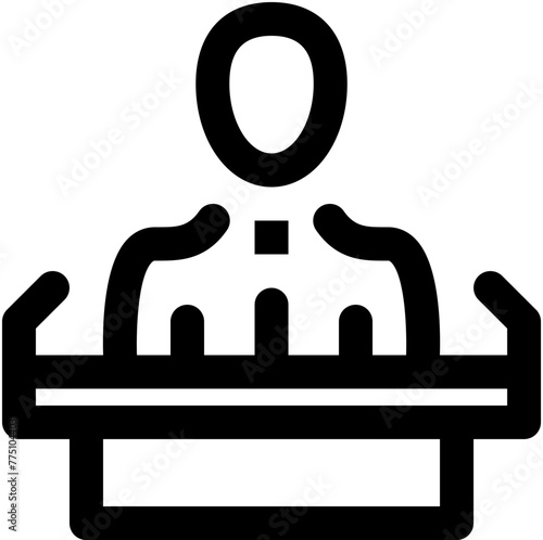 A complete list of commonly used linear black outline pack